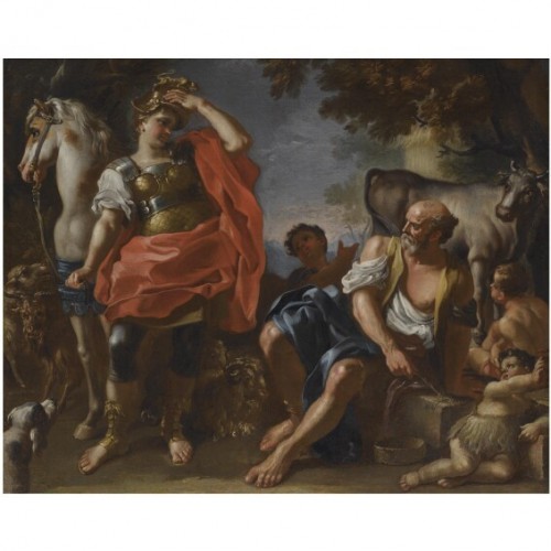 Antiquités - Herminie et les bergers - Francesco de Mura (1696 - 1782)