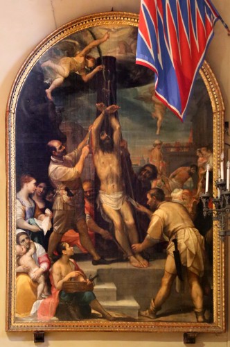 <= 16th century - The Martyrdom of Saint Bartholomew, a drawing by Alessandro Casolani