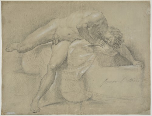 Académie d'homme endormi par Pompeo Battoni (1708 - 1787)