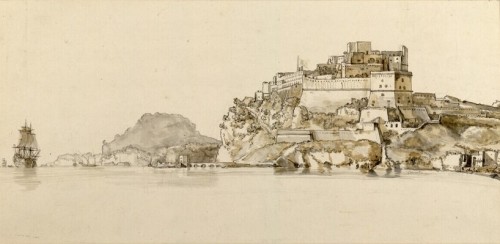 18th century - View of a Mansion in the South of France by Claude-Joseph Vernet