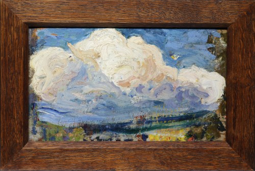 Antiquités - Deux Etudes de nuage par Henri Martin (ca. 1886)