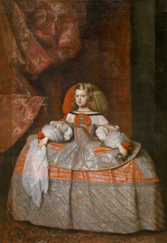 Infanta, Study Number 6, a 1960 painting by Fermin Aguayo after Velázquez - 50