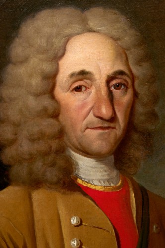 18th century - Portrait of Julien Prieur the bailiff of the Marquis d&#039;Armentières as a Hun