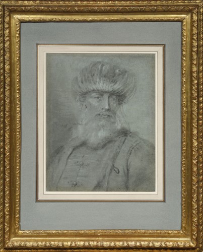 Portrait of an Ottoman Dignitary by Giuseppe Nogari  (c. 1760) - Paintings & Drawings Style 