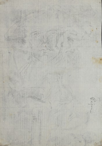Study in the antique style, a drawing by Augustin Pajou - Paintings & Drawings Style Louis XV