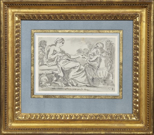 Paintings & Drawings  - Study in the antique style, a drawing by Augustin Pajou