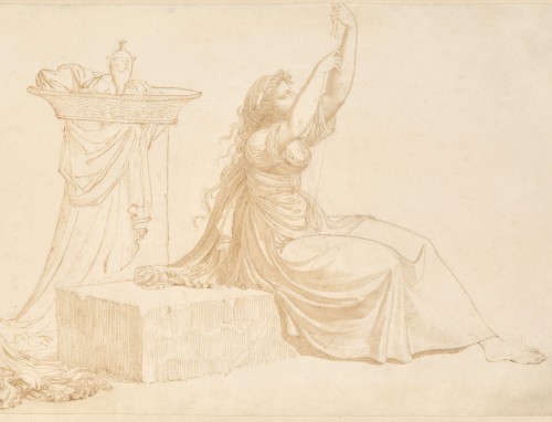 18th century - A drawing by Jean-Pierre Péquignot, Girodet&#039;s friend