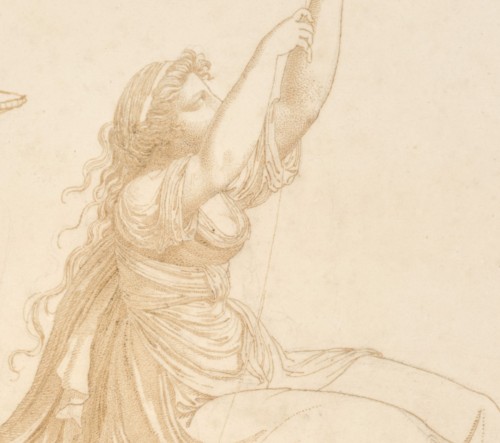 A drawing by Jean-Pierre Péquignot, Girodet&#039;s friend - 