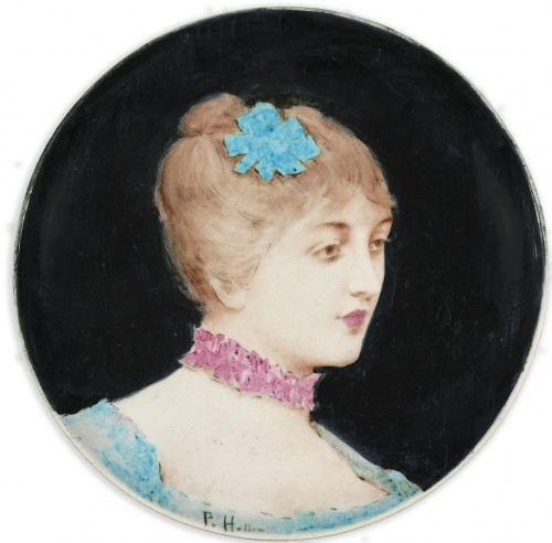 Antiquités - Portrait of Paul-César Helleu painting a dish - Rafael de Ochoa y Madrazo (1858-135)