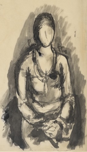 Quatre études pour un portrait de femme par Pavel Tchelitchew - Art Déco