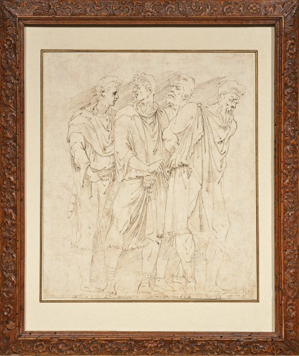 Un dessin de la période romaine de Girolamo da Carpi, d'après Polidoro da Caravaggio - Tableaux et dessins Style Renaissance
