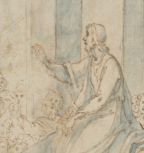 L'entrée du Christ dans Jérusalem un dessin préparatoire du Cigoli (ca. 1605) - 