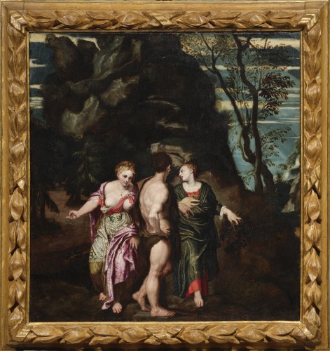 Hercules at the Crossroads by Felice Brusasorci (ca. 1560) - Paintings & Drawings Style Renaissance