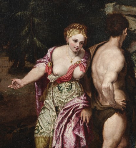 Hercules at the Crossroads by Felice Brusasorci (ca. 1560) - 