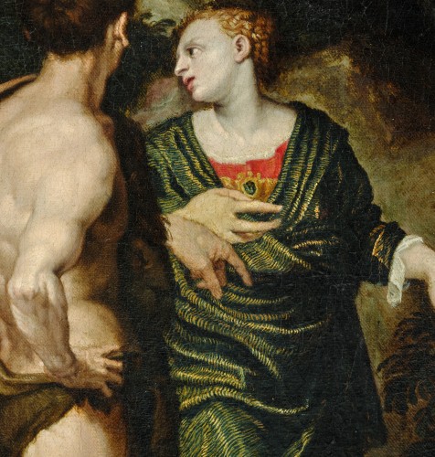 <= 16th century - Hercules at the Crossroads by Felice Brusasorci (ca. 1560)