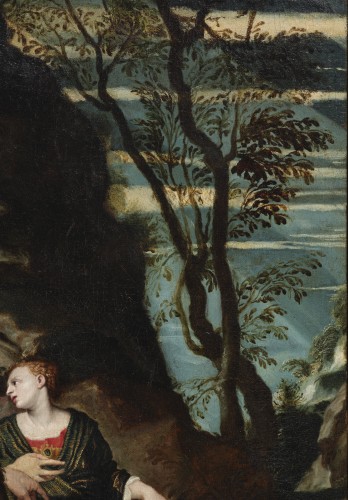 Hercules at the Crossroads by Felice Brusasorci (ca. 1560) - Renaissance