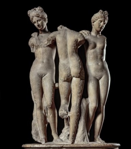 Antiquités - Hercules at the Crossroads by Felice Brusasorci (ca. 1560)