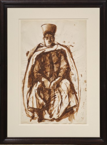 A study for the portrait of a Spahi by Pavel Tchelitchew (1930) - Paintings & Drawings Style Art Déco