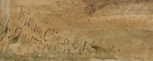  - Une Vue du château et de la ville de Pau par le paysagiste anglais William Oliver