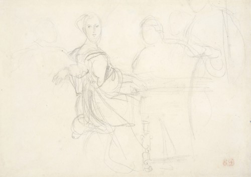 L'amoureuse au piano, Eugène Delacroix (vers 1843)