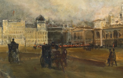 Tableaux et dessins Tableaux XIXe siècle - Horse Guards Parade de Jacques Emile Blanche (1920)
