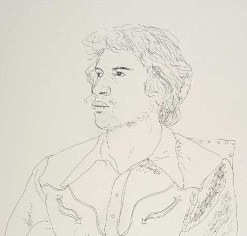 Un portrait de Peter Schlesinger par David Hockney (1972) - Stéphane Renard Fine Art