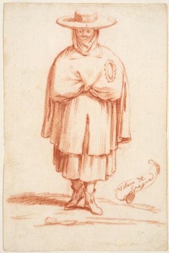 Twelve drawings of Spanish costumes attributed to Luca Giordano