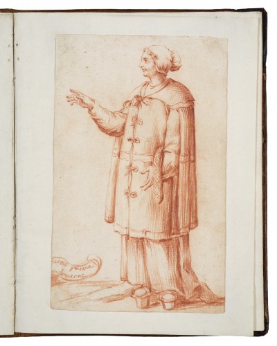 Twelve drawings of Spanish costumes attributed to Luca Giordano - Louis XV