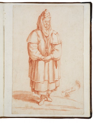 Antiquités - Twelve drawings of Spanish costumes attributed to Luca Giordano