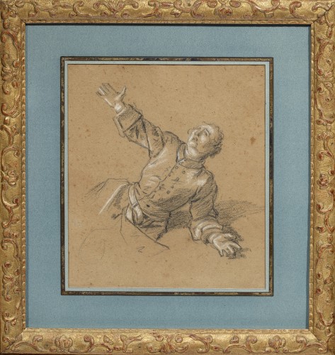 Jean-Marc Nattier (1685 - 1766) - Soldier asking for mercy - Paintings & Drawings Style French Regence