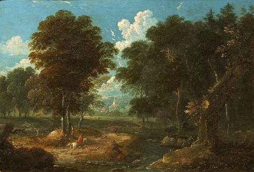 Peter von Bemmel (1685 - 1754) Stag hunting in the vicinity of Nuremberg