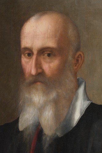 XVIe siècle et avant - Portrait présumé du sénateur Bartolomeo Panciatichi par Santi di Tito (1536 - 1603)