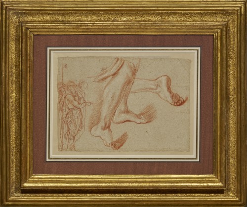 A red chalk study by Baldassare Franceschini, known as Volterrano 1611-1689 - Paintings & Drawings Style 