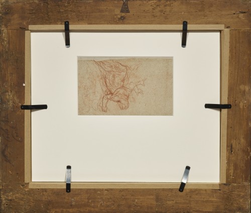 Tableaux et dessins Dessin, Aquarelle & Pastel - Feuille d'étude à la sanguine par Baldassare Franceschini dit Volterrano (1611- 1689)