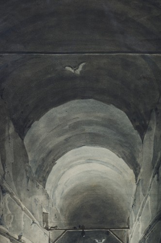 Louis XVI - La grotte du Pausilippe de nuit à Naples par Louis-Jean Desprez (1743 – 1804)