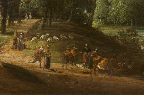 Paysage au bord de rivière - Jacques d'Arthois (1613 - 1686) - Stéphane Renard Fine Art