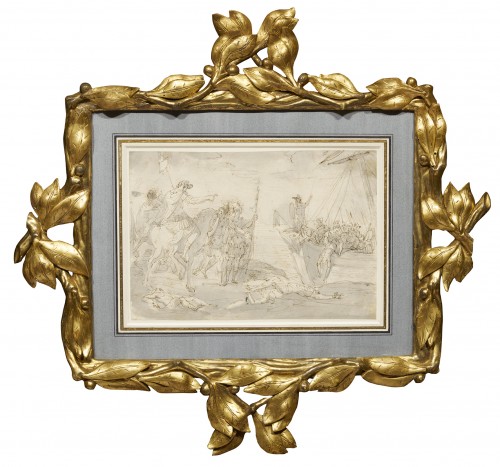 Le débarquement de César en Bretagne par Giuseppe Bernardino Bison (1762 – 1844) - Tableaux et dessins Style 