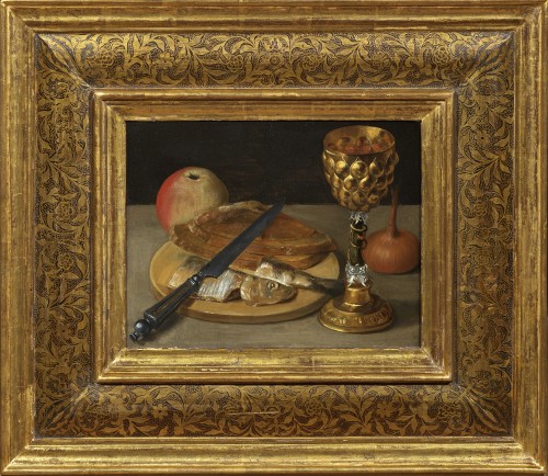 Nature morte au hareng, à la pomme et au gobelet de vin - Atelier de Georg Flegel