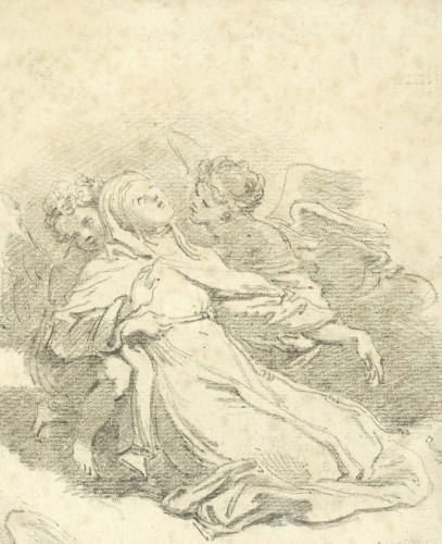 18th century - Three studies executed in the Pitti Palace in 1761 by Jean-Honoré Fragonard
