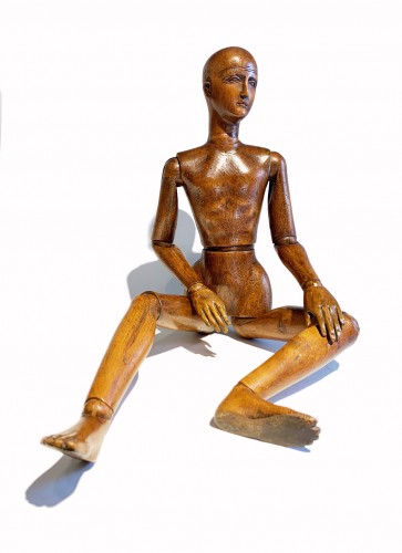 Antiquités - 19th Century Italian Wood Mannequin