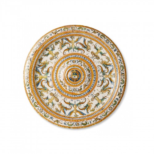 Italian Maiolica Plate, Patanazzi Workshop Urbino end of 16th Century