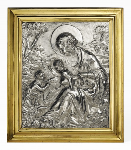 La Madonna del Lago, plaque en argent probablement Milan, post 1824