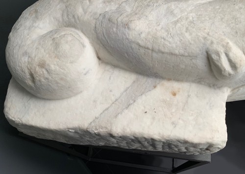  - Monstre marin, bouche de fontaine en marbre de Carrare - Italie fin du XVIe siècle