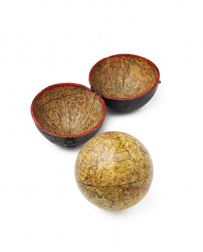 English Pocket Globe. After Moll, between 1775 and 1798