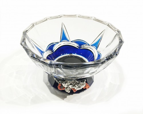Eliseo Mangili (1890-1977), crystal bowl, Milan, 1935-1949 - Glass & Crystal Style Art Déco