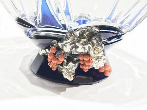 Art Déco - Eliseo Mangili (1890-1977), crystal bowl, Milan, 1935-1949