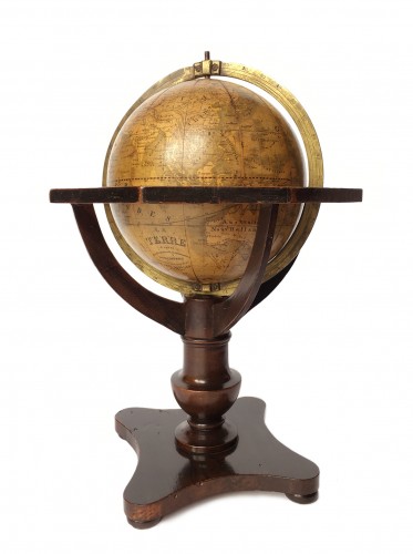 Terrestrial glob -  Artistic company C. Abel   Klinger Nuremberg circa 1860 - 