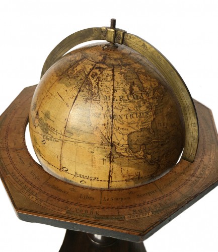 Terrestrial glob -  Artistic company C. Abel   Klinger Nuremberg circa 1860 - 