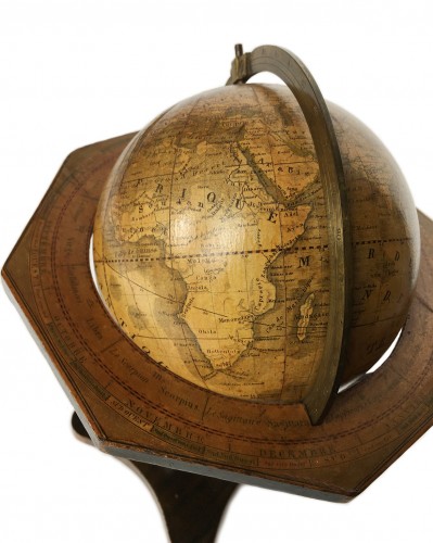 Antiquités - Terrestrial glob -  Artistic company C. Abel   Klinger Nuremberg circa 1860