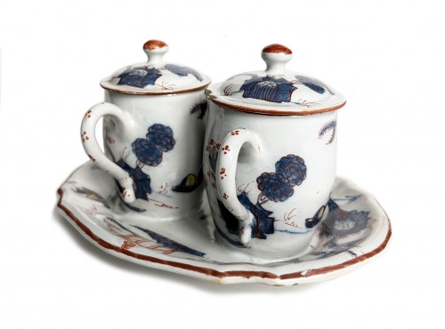 Antiquités - Moutardier. Manufacture Clerici ou Rubati, Milan vers 1745–1788